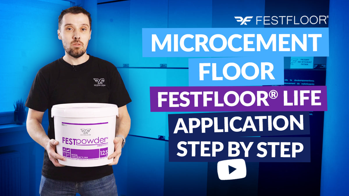 Mikrozementboden Schritt für Schritt. So wird Festfloor Life Mikrozement verarbeitet