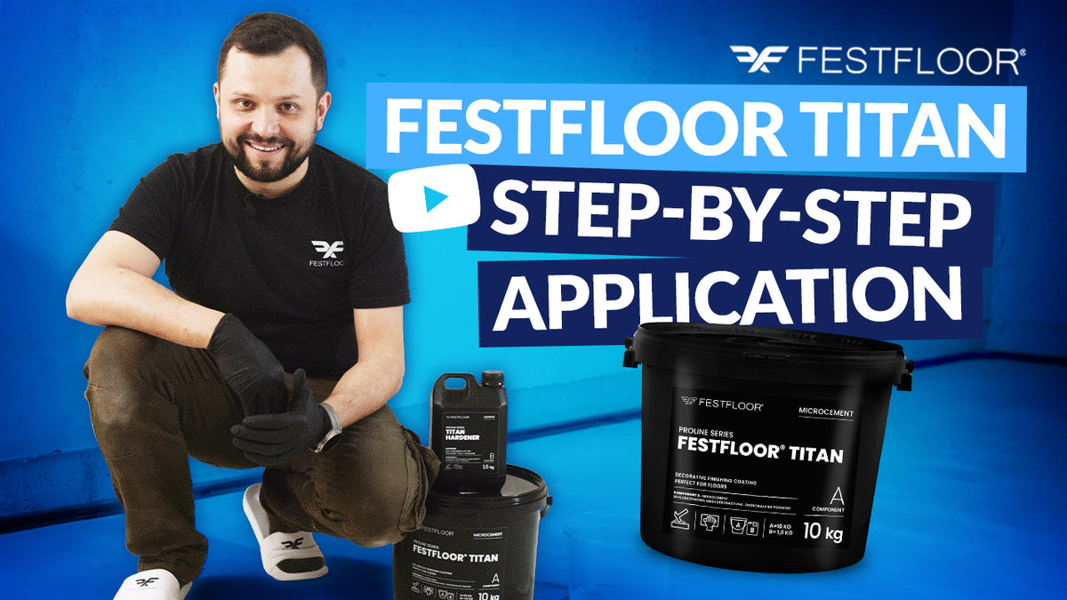 Anleitung zur Anwendung von hartem Mikrozement Festfloor Titan – Schritt-für-Schritt-Anleitung